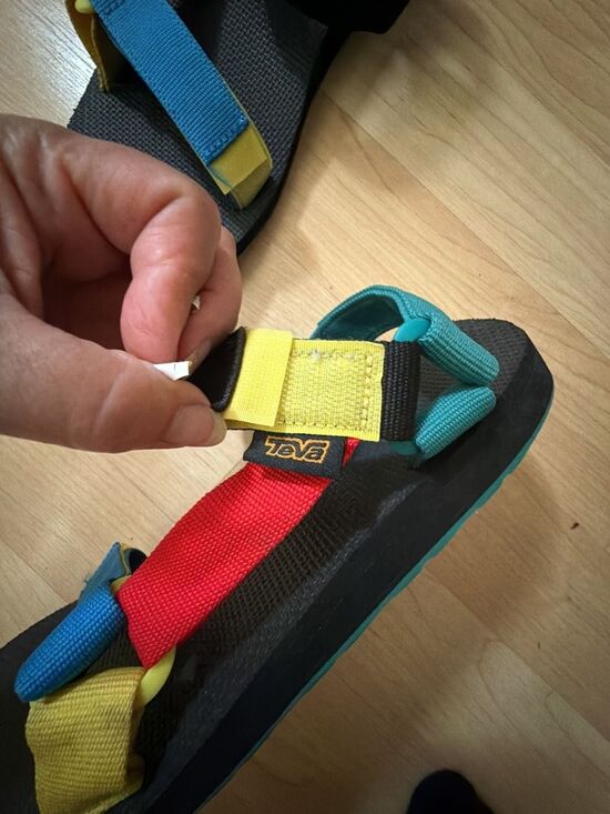 Teva Original Universal retro 90s Multi Colorway hook & loop festival Sz 9